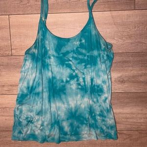 SOLD!!! Light blue tie die tank, plus size, torrid, size 2